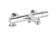 JTP Hugo Deck Mounted Thermostatic Bath Shower Mixer Without Kit - Chrome - 29657DM