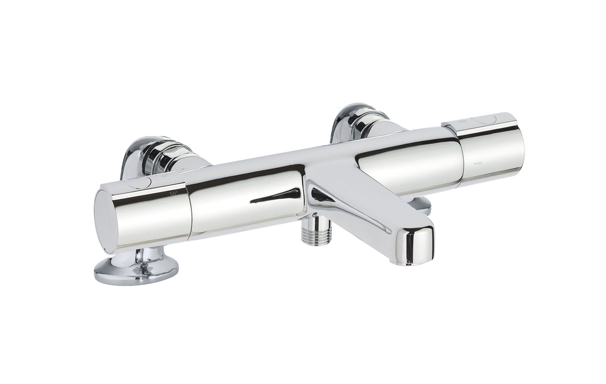 JTP Hugo Deck Mounted Thermostatic Bath Shower Mixer Without Kit - Chrome - 29657DM