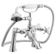 Nuie Tap Pillar Mounted Beaumont 1/2 Bath Shower Mixer - Chrome - I304