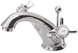 Nuie Dual Handle Luxury Beaumont Mono Basin Mixer Tap with Pop Up Waste - Chrome - I305X