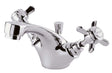 Nuie Dual Handle Beaumont Mono Basin Mixer Pop Up Tap Waste - Chrome -