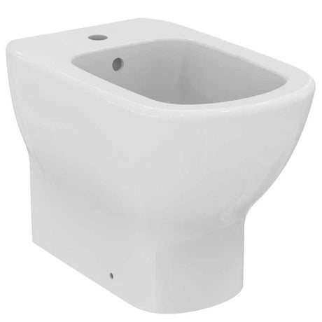 Ideal Standard Tesi One Taphole Back - to Wall Bidet - Silk White - T3540V1 - TAP 'N' SHOWER
