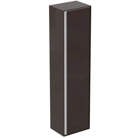 Ideal StaIdeal Standard Connect Air Wall Hung Half Column Unit 1 Door 400mm Wide - Matt Dark Brown / Matt White - E0834VY - TAP 'N' SHOWER