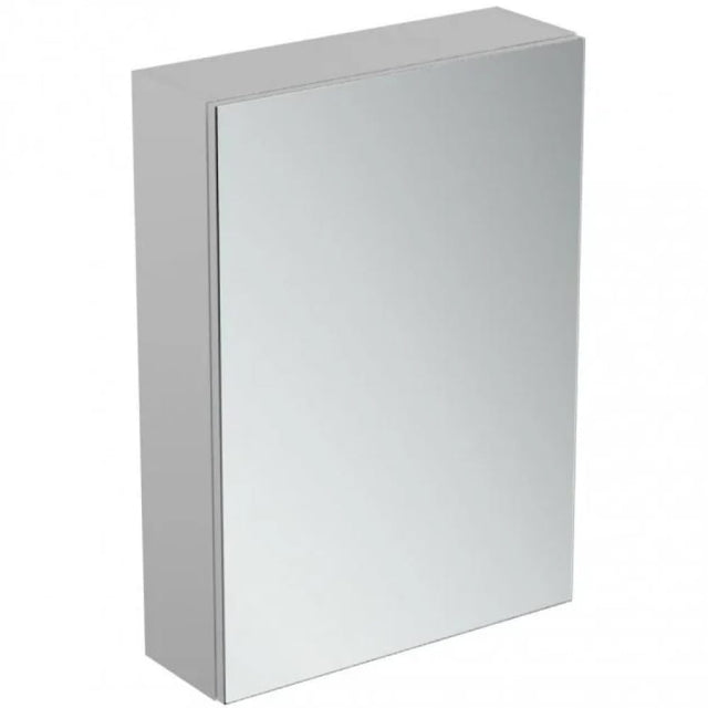 Ideal Standard 1 - Door Mirror Cabinet with Bottom Ambient Light 500mm Wide - Aluminium - T3428AL - TAP 'N' SHOWER