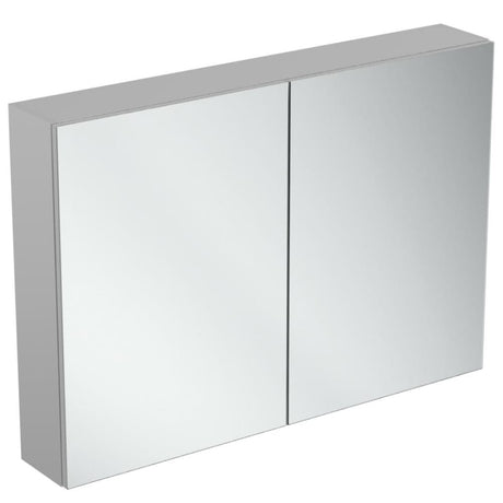 Ideal Standard 2 - Door Mirror Cabinet 1000mm Wide - Aluminium - T3592AL - TAP 'N' SHOWER