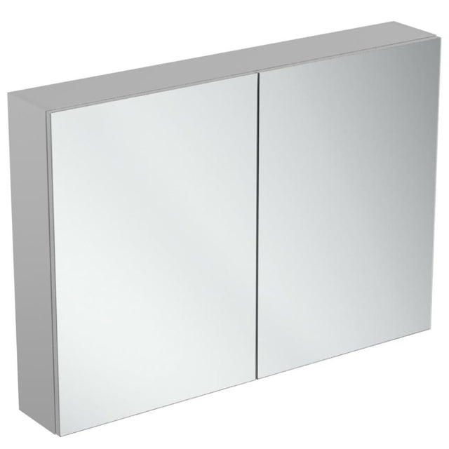 Ideal Standard 2 - Door Mirror Cabinet 1000mm Wide - Aluminium - T3592AL - TAP 'N' SHOWER