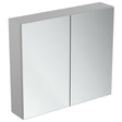 Ideal Standard 2 - Door Mirror Cabinet 800mm Wide - Aluminium - T3591AL - TAP 'N' SHOWER