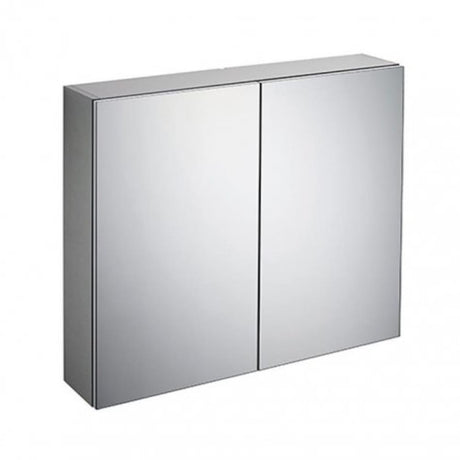 Ideal Standard 2 - Door Mirror Cabinet with Bottom Ambient Light 800mm Wide - Aluminium - T3442AL - TAP 'N' SHOWER