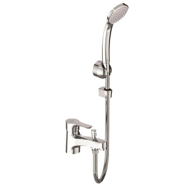 Ideal Standard Alpha 1 Tap Hole Bath Shower Mixer with Kit - Chrome - BC681AA - TAP 'N' SHOWER