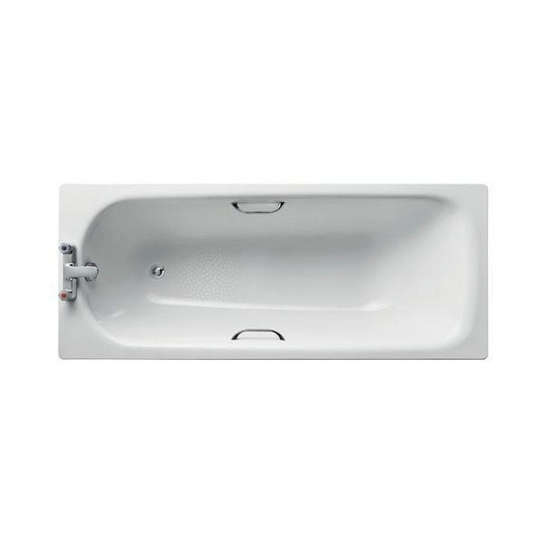 Ideal Standard Anti Slip 2TH Steel Bath 1700mm X 700mm - White - E818801
