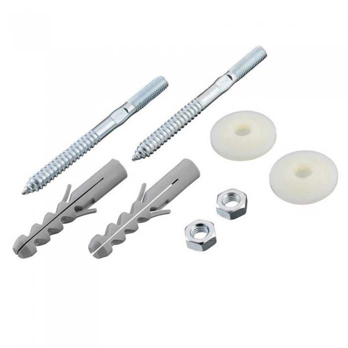 Ideal Standard Basin Wall Fixing Set with screws, wall plugs, nuts, and washers for secure basin installation