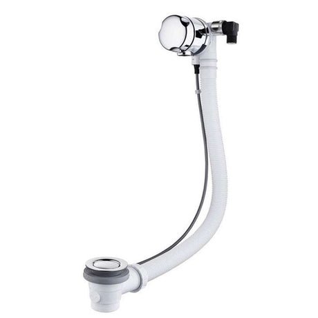 Ideal Standard Modern chrome bath filler with pop-up waste and overflow pipe