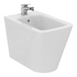 Ideal Standard Blend Cube Back To Wall Bidet 1 Taphole - Silk White - T3689V1 - TAP 'N' SHOWER