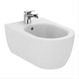 Ideal Standard Blend Curve Wall Hung Bidet 1 Taphole - Silk White - T3750V1 - TAP 'N' SHOWER