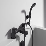 Ideal Standard Cerafine O Bath Shower Mixer c/w Shower Set - Silk Black - BC708XG - TAP 'N' SHOWER