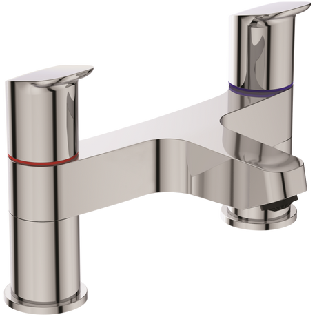 Ideal Standard Ceraflex Dual Control Two Hole Deck Mounted Bath Filler - Chrome - B1824AA