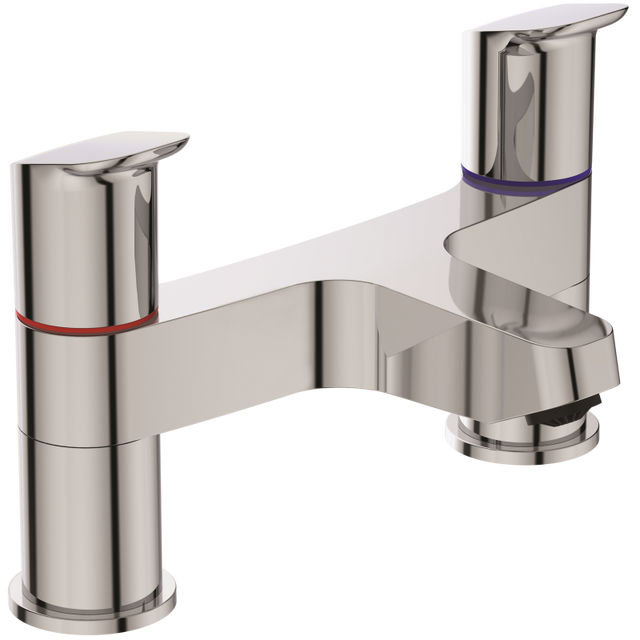 Ideal Standard Ceraflex Dual Control Two Hole Deck Mounted Bath Filler - Chrome - B1824AA