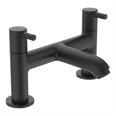 Ideal Standard Ceraline 2 Tap Hole Bath Filler - Silk Black - BC188XG