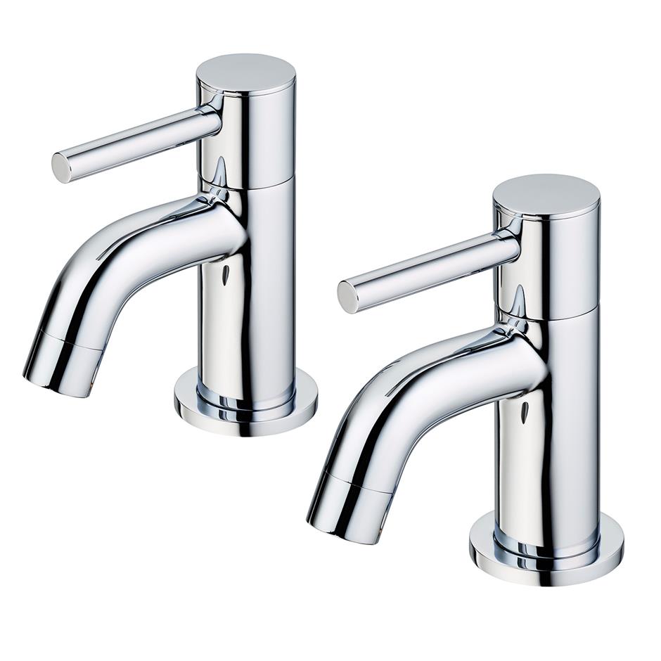 Ideal Standard Ceraline Bath Pillar Taps - Chrome - BC187AA