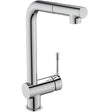 Ideal Standard Ceralook Single Lever L - Shape Spout Kitchen Mixer with Pull Out Spout - Chrome - BD573AA - TAP 'N' SHOWER
