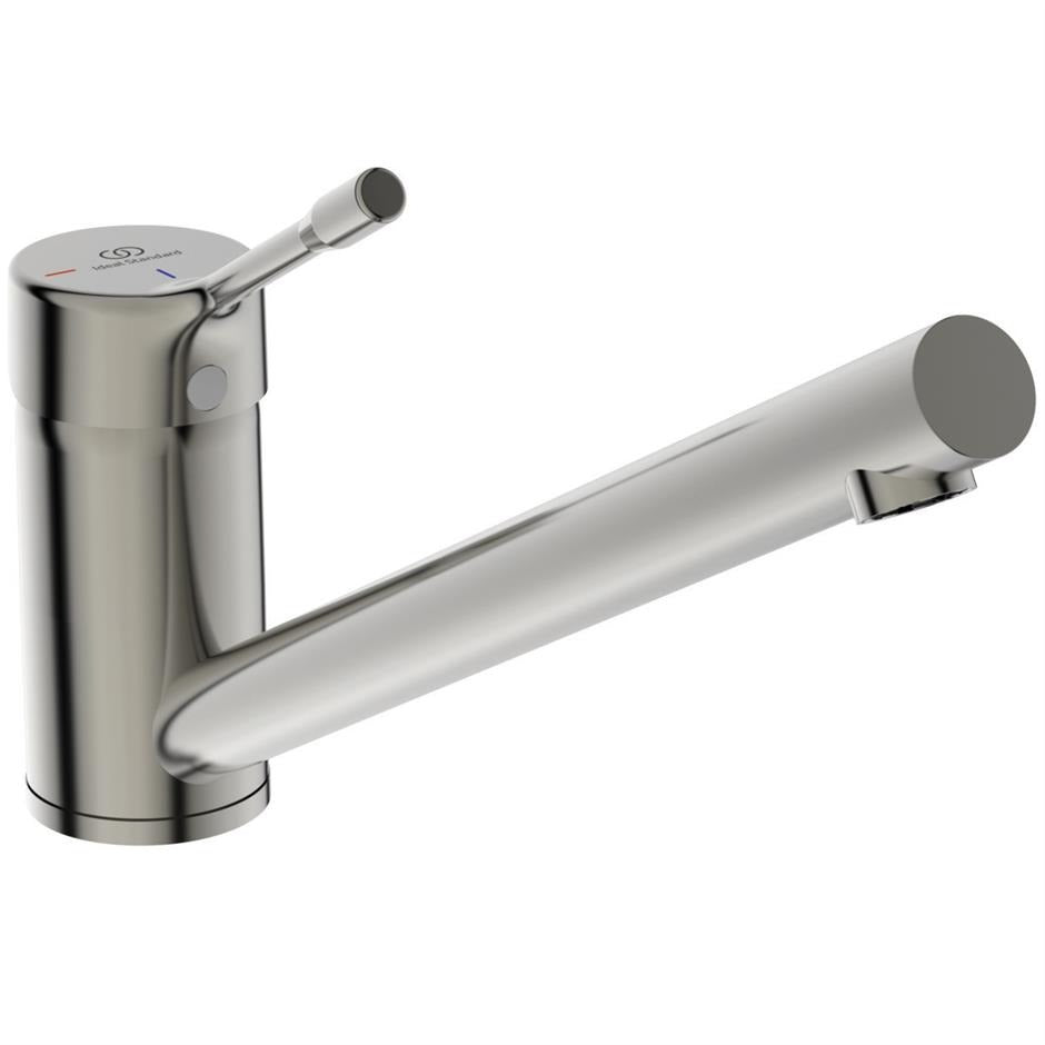 Ideal Standard Ceralook Single Lever Low Spout Kitchen Mixer - Silver Storm - BD571GN