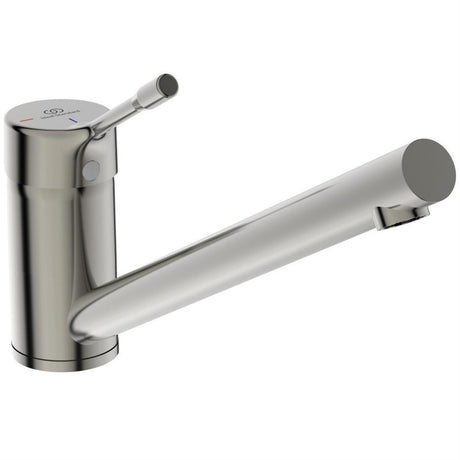 Ideal Standard Ceralook Single Lever Low Spout Kitchen Mixer - Silver Storm - BD571GN