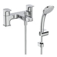 Ideal Standard Ceraplan Chrome Dual Control Bath Shower Mixer With Shower Set - BD265AA