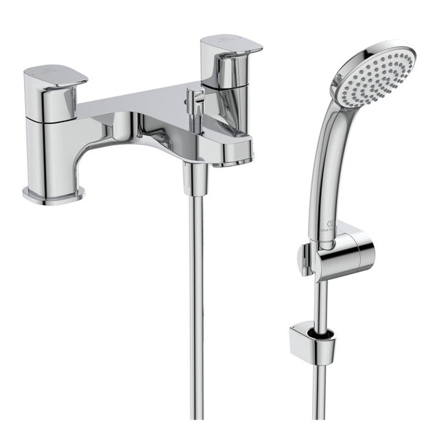 Ideal Standard Ceraplan Chrome Dual Control Bath Shower Mixer With Shower Set - BD265AA