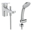 Ideal Standard Ceraplan Chrome Single Lever Bath Shower Mixer with Shower Set - BD267AA - TAP 'N' SHOWER