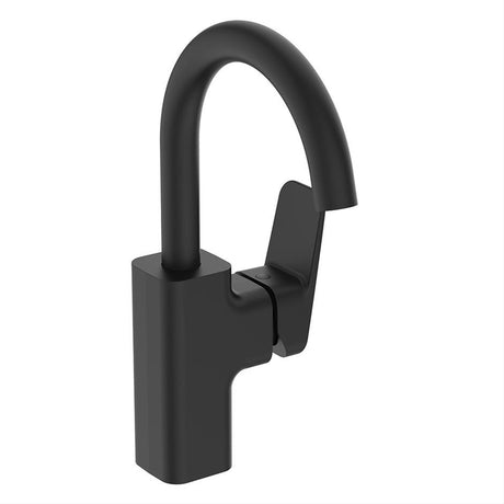 Ideal Standard Ceraplan Single Lever High Spout Basin Mixer - Silk Black - BD245XG