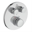 Ideal Standard Ceratherm Navigo Built - In Thermostatic 2 Outlet Round Shower Mixer - Chrome - A7296AA - TAP 'N' SHOWER