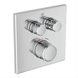 Ideal Standard Ceratherm Navigo Built-In Thermostatic 2 Outlet Square Shower Mixer - Chrome - A7302AA