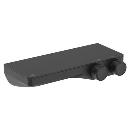 Ideal Standard Ceratherm S200 Exposed Thermostatic Shelf Shower Mixer Valve - Silk Black - A7329XG - TAP 'N' SHOWER