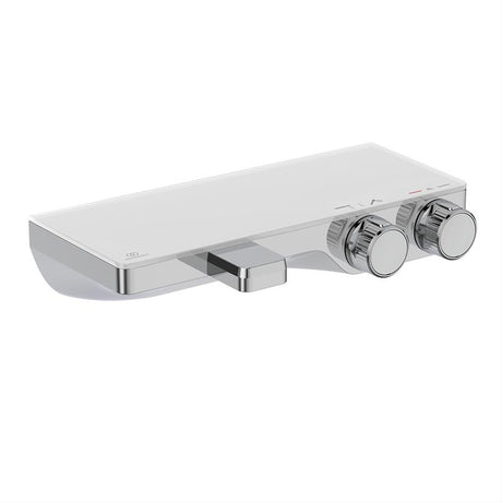 Ideal Standard Ceratherm S200 Exposed Thermostatic Wall Mounted Shelf Bath Shower Mixer - Chrome - A7330AA