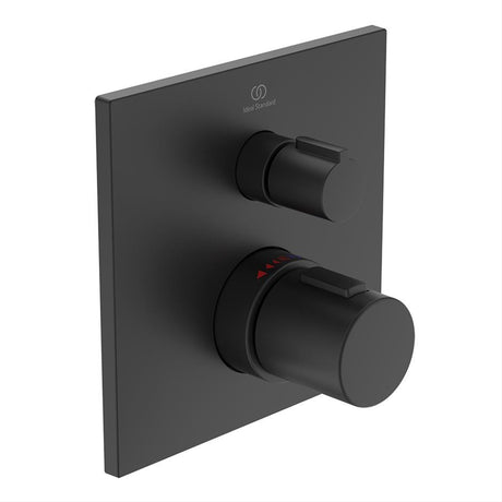 Ideal Standard Ceratherm T100 Built-In Thermostatic Showers - Silk Black - A6956XG