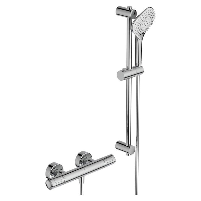 Ideal Standard Ceratherm T100 Exposed Thermostatic Shower Mixer Pack - Chrome - A7237AA