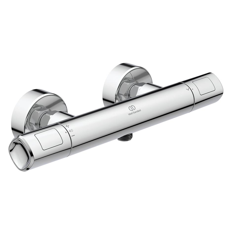 Ideal Standard Ceratherm T100 Exposed Thermostatic Shower Mixer Valve - Chrome - A7231AA