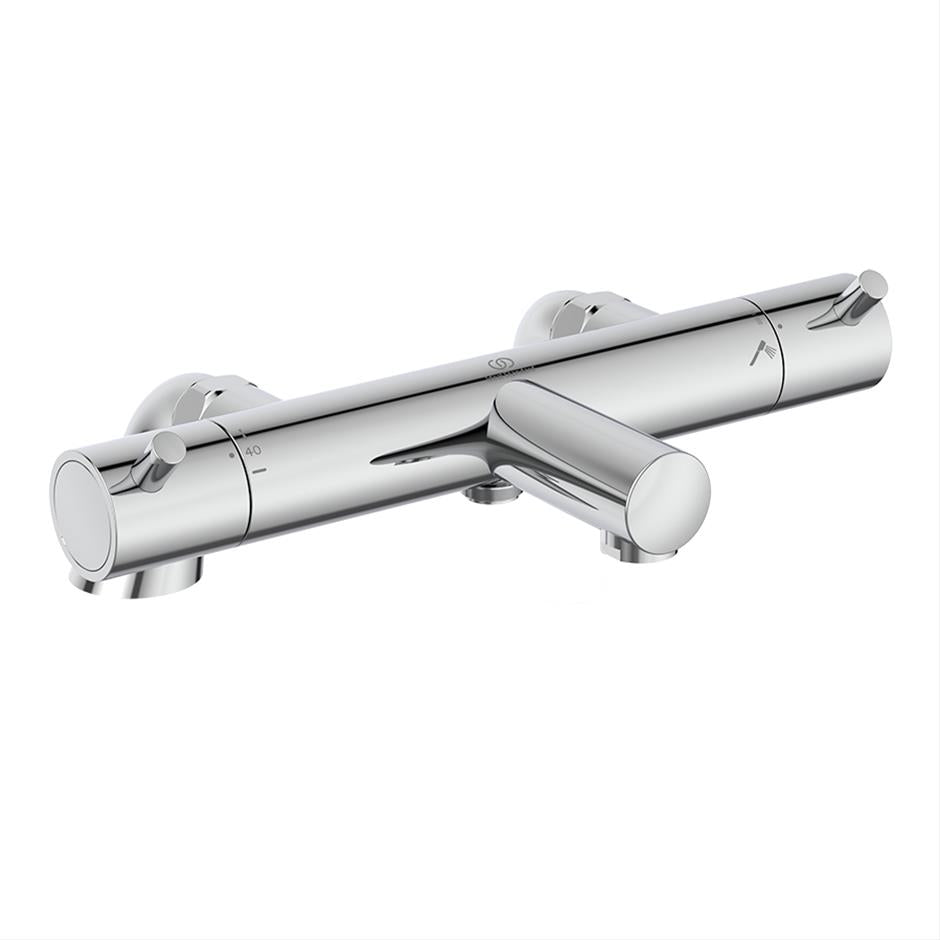 Ideal Standard Ceratherm T125 Exposed Thermostatic Deck Mounted Bath Shower Mixer - Chrome - A7593AA