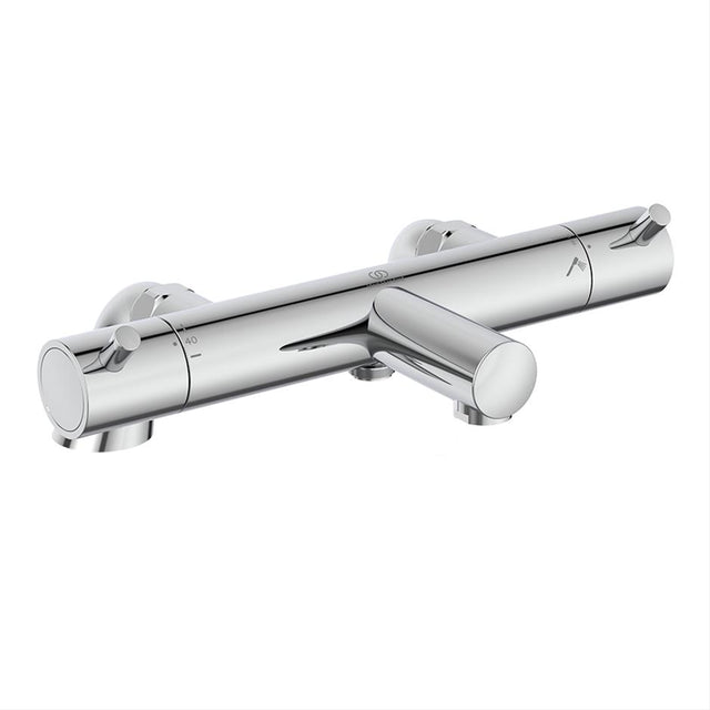 Ideal Standard Ceratherm T125 Exposed Thermostatic Deck Mounted Bath Shower Mixer - Chrome - A7593AA