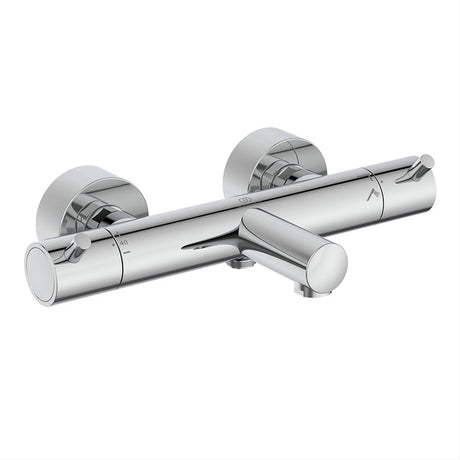 Ideal Standard Ceratherm T125 Exposed Thermostatic Wall Mounted Bath Shower Mixer - Chrome - A7588AA
