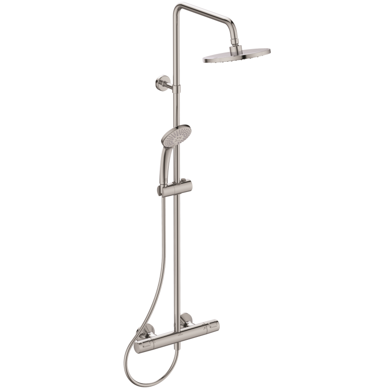 Ideal Standard Ceratherm T25 Chrome Dual Exposed Thermostatic Shower Mixer Pack - A7209AA