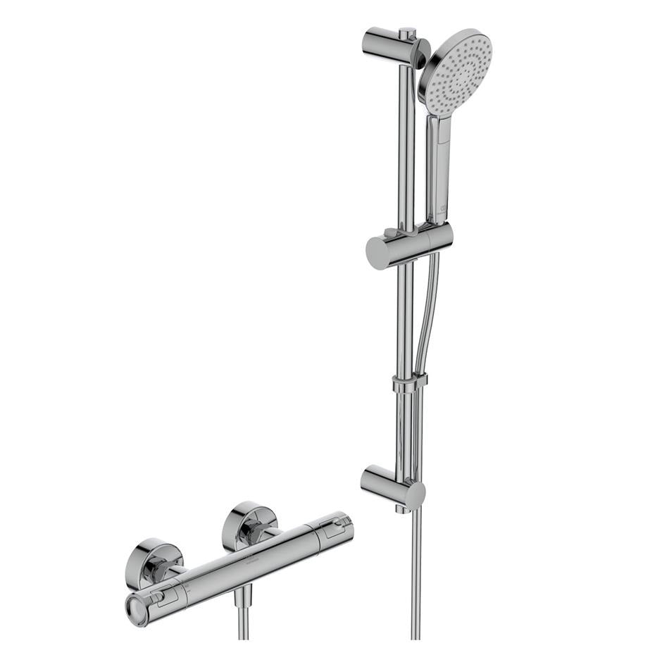 Ideal Standard Ceratherm T50 Exposed Thermostatic Shower Mixer Pack - Chrome - A7221AA