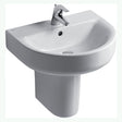 Ideal Standard Concept Arc 550mm White 1 Tap Hole Basin - E785201