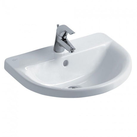 Ideal Standard Concept Arc 550mm White 1 Tap Hole Countertop Basin - E797601