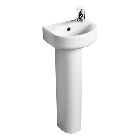 Ideal Standard Concept Arc Cloakroom Basin With Overflow 350mm - White - E798901 - TAP 'N' SHOWER