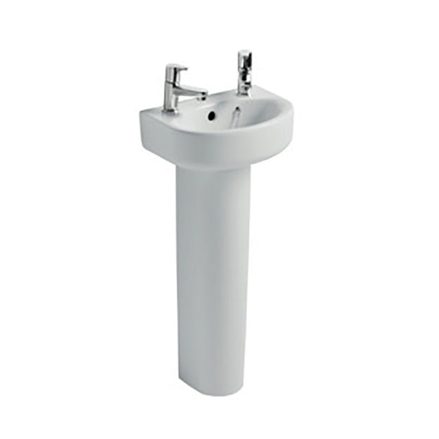 Ideal Standard Concept Arc Hand Rinse Washbasin 2 Tapholes With Overflow And Chainstay Hole 35cm - White - E793201 - TAP 'N' SHOWER