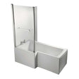 Ideal Standard Concept 1400mm High Hinged End Panel Bath Screen with T
