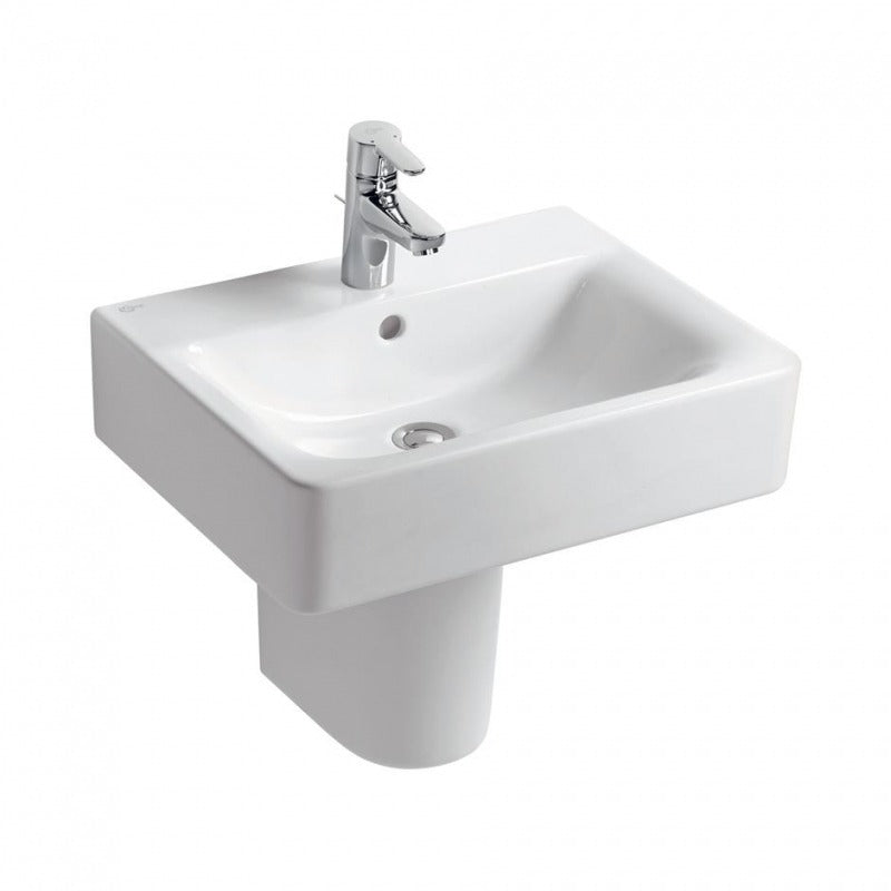 Ideal Standard Concept Cube 600mm White 1 Tap Hole Basin - E794301