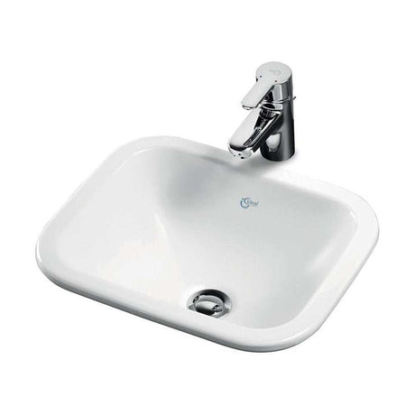 Ideal Standard Concept Cube 420mm Wide 0 Tap Hole Countertop Basin - E