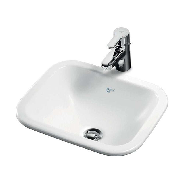 Ideal Standard Concept Cube 420mm Wide 0 Tap Hole Countertop Basin - E